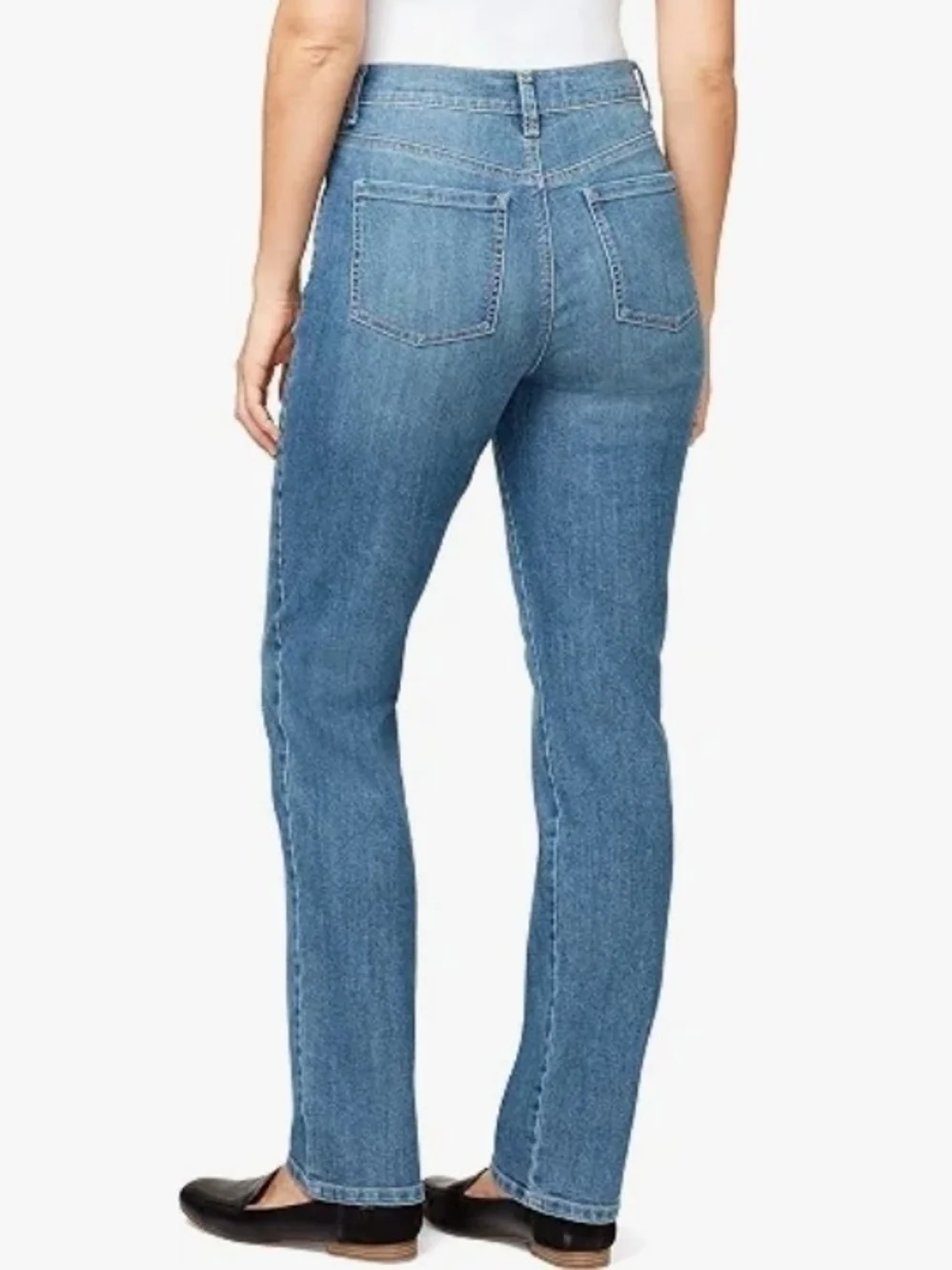 Gloria Vanderbilt Amanda High-Rise Blue Straight Leg Jeans Size 12